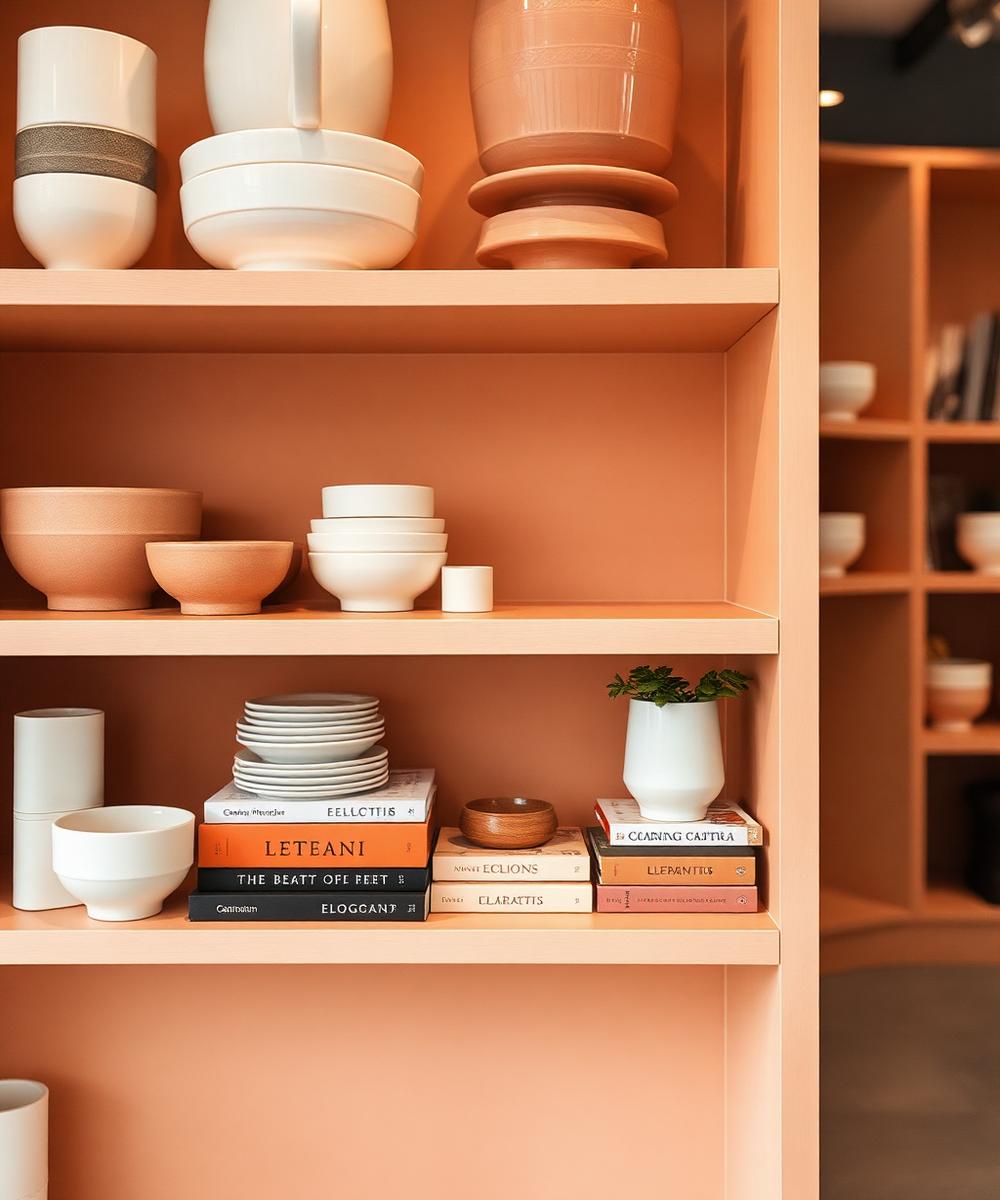 Detail eines Regals im Laden